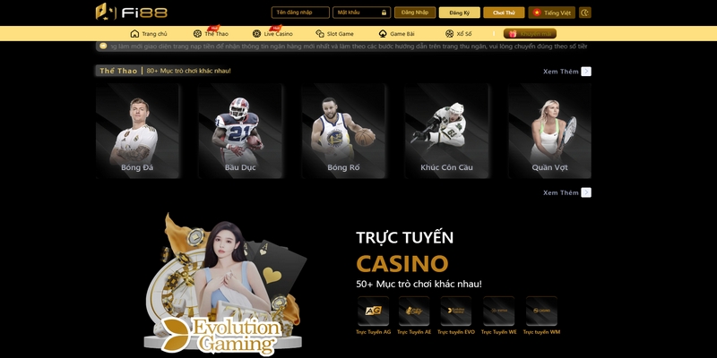 FI88 - Trải nghiệm đẳng cấp cá cược trực tuyến hoàn toàn mới