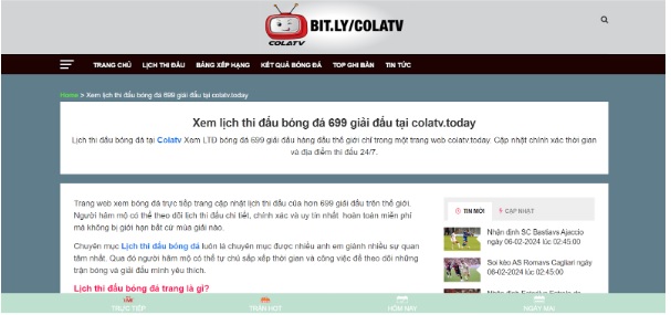 Hướng dẫn xem trực tiếp bóng đá đỉnh cao tại Cola TV