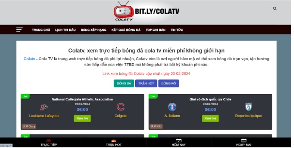 Cùng BLV tại Colatv cháy hết mình trong các trận trực tiếp bóng đá