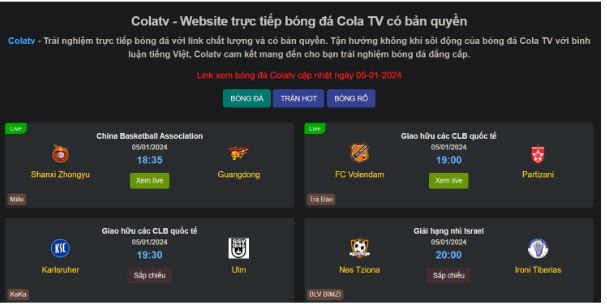 Cola TV hướng dẫn bạn cách xem bóng đá một cách mượt mà nhất