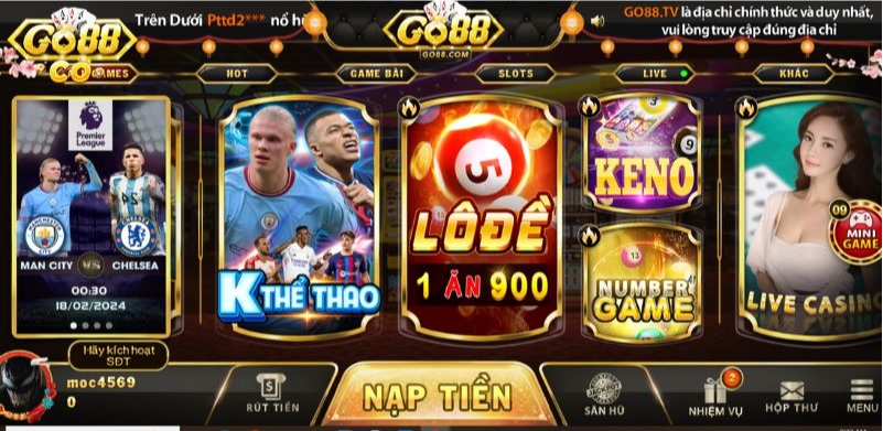 Go88.co - So sánh game thể thao tại Go88 và Man Club