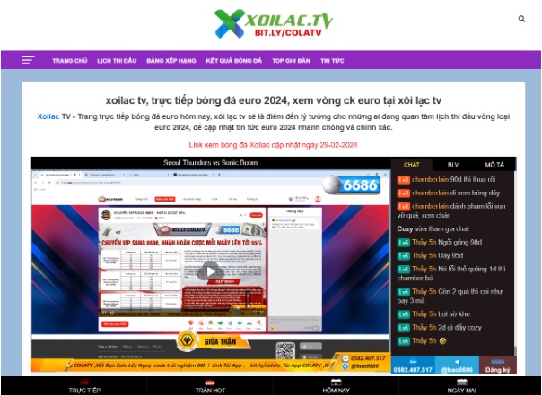 Xem  trực tiếp bóng đá Euro 2024 nhanh chóng và miễn phí tại Xoilac TV