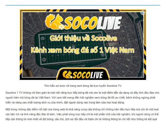 Sovolive TV - Nơi xem bóng đá chất lượng cao không thể cho qua năm 2024