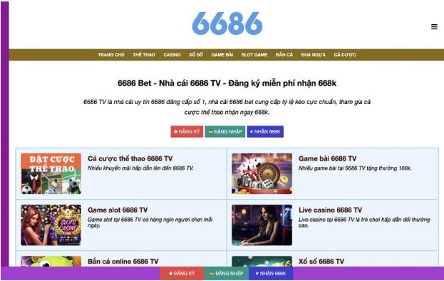 Đánh giá nhà cái 6686 VN TV: Uy tín, chất lượng và tỷ lệ cược tốt nhất