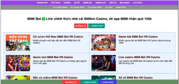 Khám phá thế giới casino trực tuyến đa dạng tại 6686 VN Casino