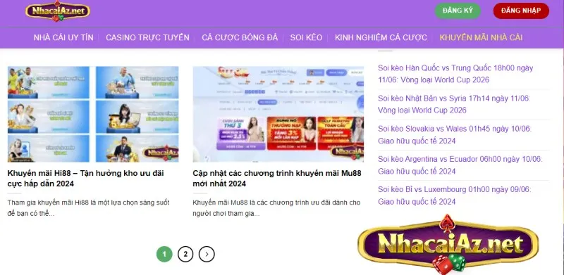 Thế giới cá cược bóng đá đỉnh cao cùng nhacaiaz | Nha cai uy tin