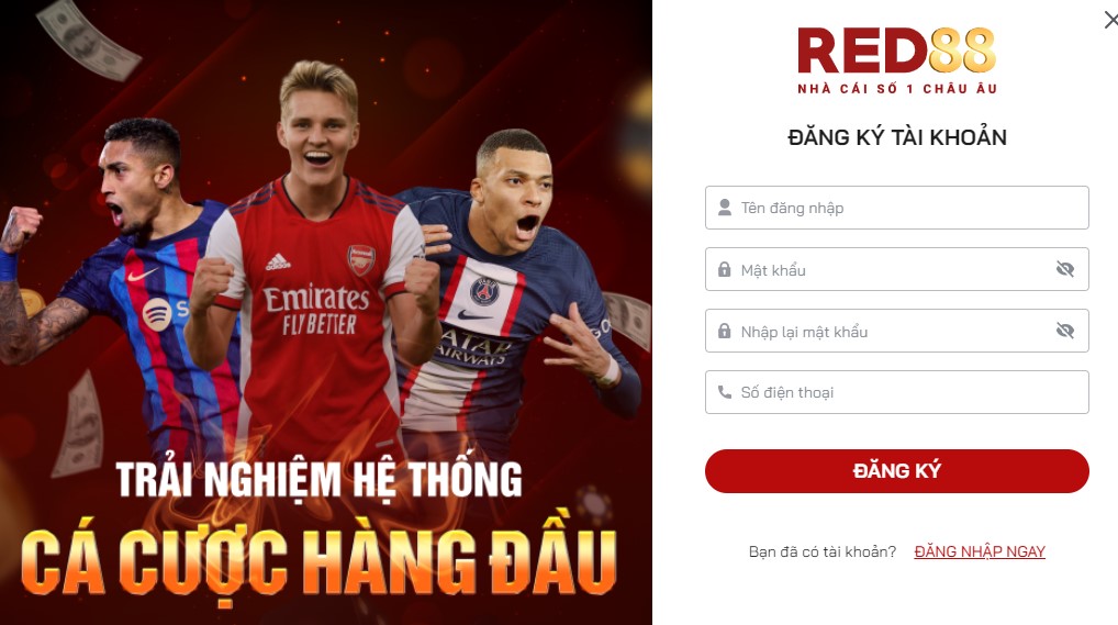 Hướng Dẫn Đăng Ký Red88 An Toàn Bảo Mật