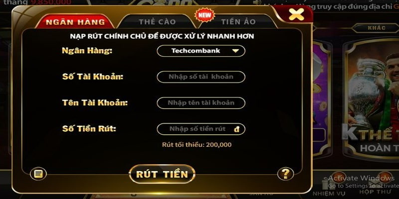 Nạp rút tiền Go88 - Đơn giản và an toàn cho thành viên