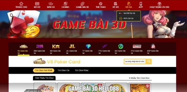 Game Bài 3D Hello88 - Cảm Nhận Mỗi Phút Giây Cá Cược Hấp Dẫn