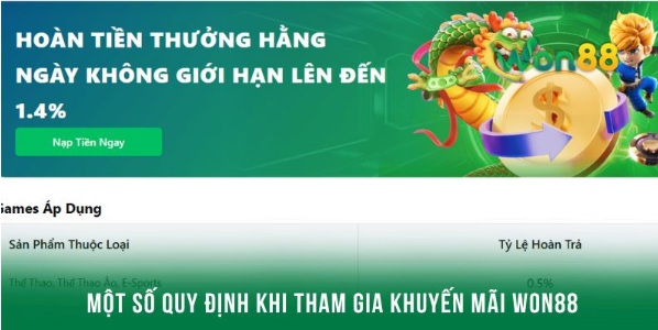 Khuyến Mãi Hấp Dẫn Tại Won88 – Cơ Hội Nhận Thưởng Lớn Dành Cho Người Chơi