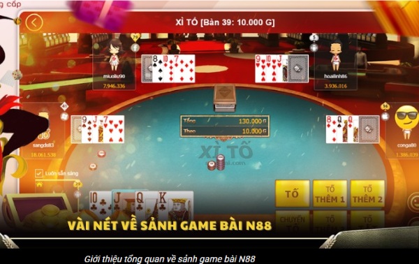 Game bài N88 và sức hút khó cưỡng với người yêu cá cược