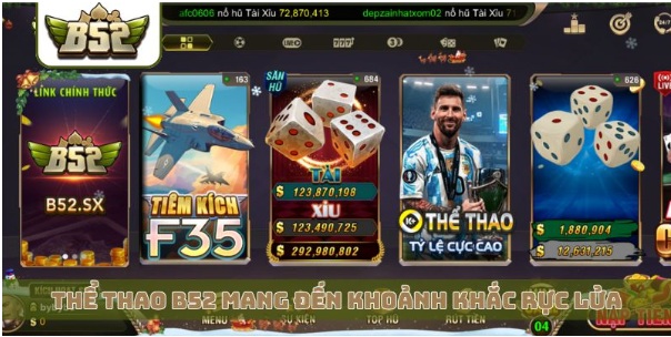 Thể thao B52Club – Khám phá chuyên mục cá cược đa bộ môn với nhiều lựa chọn hấp dẫn